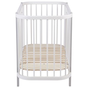 Кроватка детская POLINI Kids Simple 350 Белый / Серый в Элисте - предосмотр 2