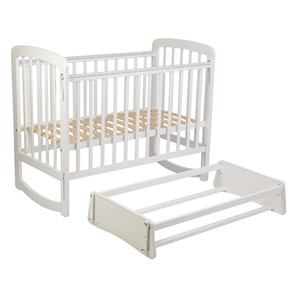 Кровать в детскую с маятником POLINI Kids Simple 304 Белый в Элисте - предосмотр 1