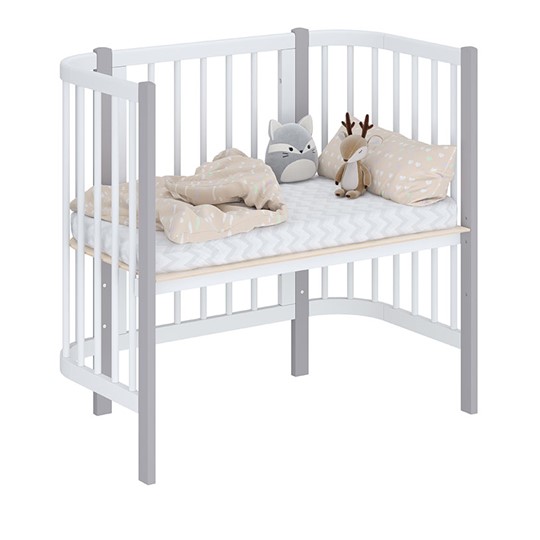 Детская кровать POLINI Kids Simple 105 Белый / Серый в Элисте - изображение 1