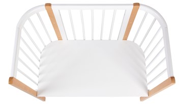 Кроватка детская приставная POLINI Kids Simple 120 Белый / Бук в Элисте - предосмотр 4