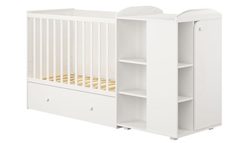 Кровать-трансформер детская с комодом POLINI Kids Ameli 900 Белый, серия AMELI в Элисте - предосмотр