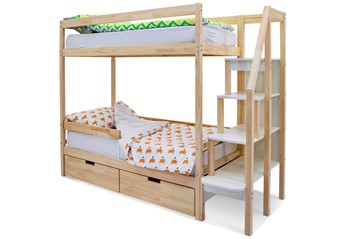 Двухэтажная детская кровать Svogen натура в Элисте