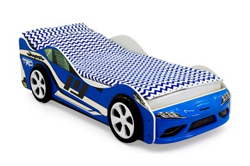 Кровать-машина в детскую Супра синяя в Элисте