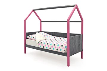 Детская кровать-домик «Svogen лаванда-графит» мягкая в Элисте