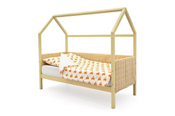 Детская кровать-домик «Svogen бежевый» мягкая в Элисте