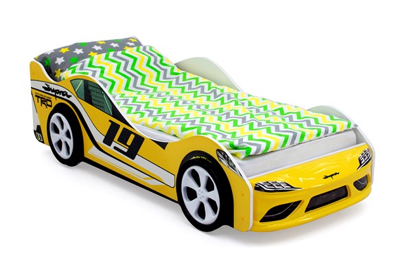 Кровать-машина Супра желтая в Элисте - изображение