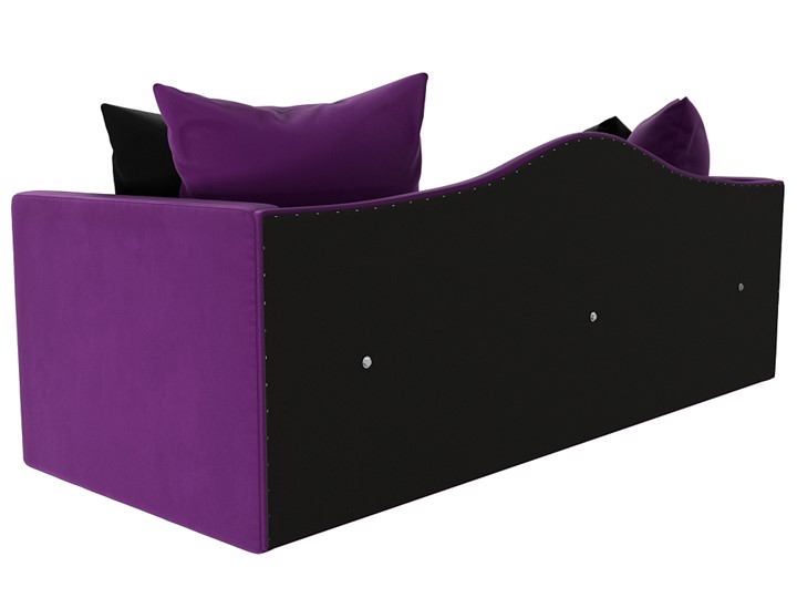 Детский диван Дориан, Фиолетовый/Черный (Микровельвет) в Элисте - изображение 6