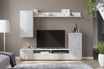 Набор мебели в гостиную МГС-4, белый/цемент светлый в Элисте - предосмотр 3