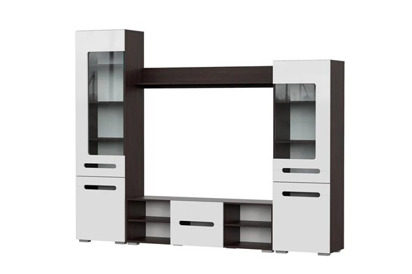 Набор мебели в гостиную МГС-6, венге/белый глянец в Элисте - изображение