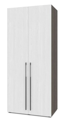 Двухдверный шкаф С21, Анкор темный/Анкор светлый в Элисте - изображение