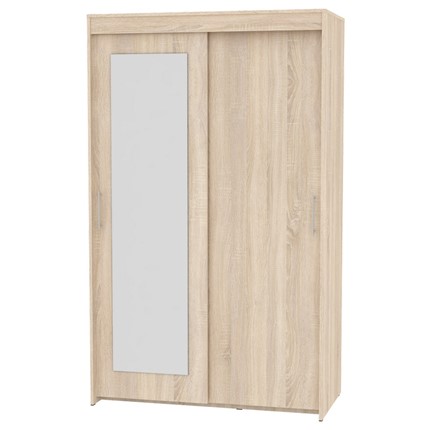 Шкаф 2-дверный Топ (T-1-198х120х45 (5)-М; Вар.2), с зеркалом в Элисте - изображение