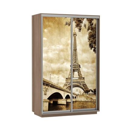 Шкаф 2-х дверный Экспресс 1600x600x2200, Париж/шимо темный в Элисте - изображение