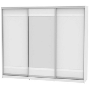 Шкаф 3-дверный Белла B-230х270х60-2 (792) (Двери D9+D10+D9), Белый в Элисте