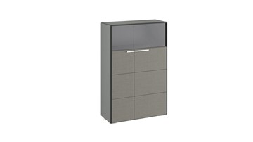 Шкаф распашной Наоми комбинированный двухстворчатый, цвет Фон серый, Джут ТД-208.07.29 в Элисте