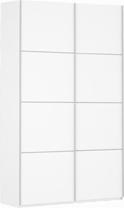 Шкаф 2-дверный Прайм (ДСП/ДСП) 1600x570x2300, белый снег в Элисте - предосмотр