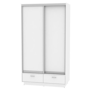 Шкаф 2-створчатый Весенний HK7, 2155х1200х600 (D3D3), Белый в Элисте