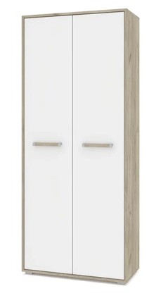 Двухдверный шкаф Флорида, Ф20, Серый дуб/Белый в Элисте - изображение