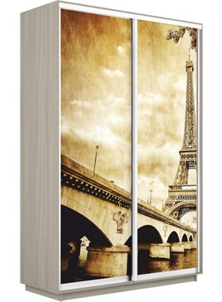 Шкаф двухдверный Экспресс 1400x600x2400, Париж/шимо светлый в Элисте - изображение