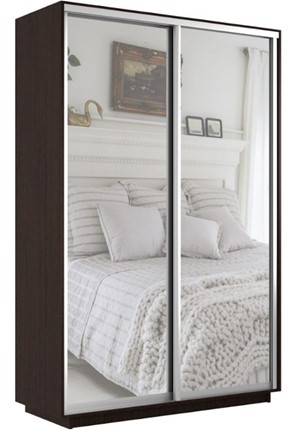 Шкаф 2-дверный Экспресс (2 зеркала) 1200x600x2200, венге в Элисте - изображение