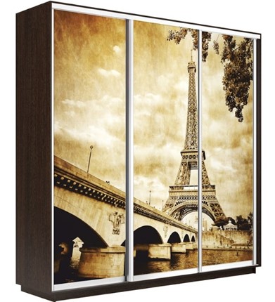 Шкаф Экспресс 2100х600х2200, Париж/венге в Элисте - изображение