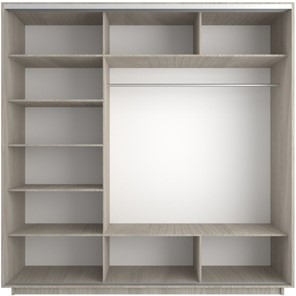 Шкаф 3-дверный Экспресс (3 зеркала) 1800х600х2200, шимо светлый в Элисте - предосмотр 2