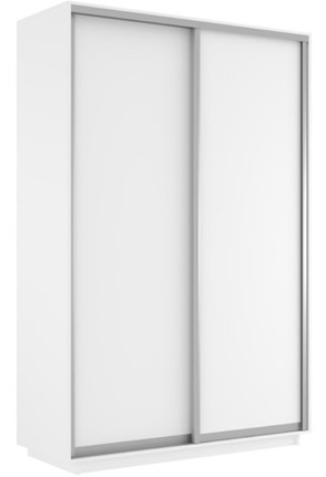 Шкаф двухдверный Экспресс (ДСП) 1200х600х2200, белый снег в Элисте - изображение