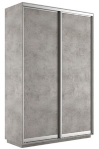 Шкаф 2-х створчатый Экспресс (ДСП) 1400х450х2200, бетон в Элисте - предосмотр