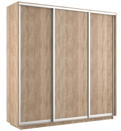 Шкаф 3-дверный Экспресс (ДСП) 1800х600х2200, дуб сонома в Элисте - изображение