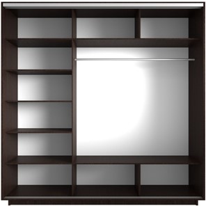 Шкаф 3-х дверный Экспресс со стеллажом, 2100х600х2200, Сакура/венге в Элисте - предосмотр 1