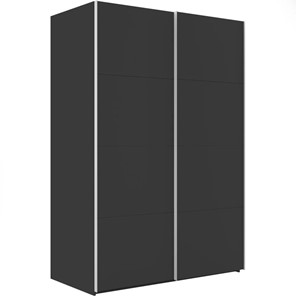 Шкаф 2-х дверный Эста (ДСП/ДСП) 1800x660x2200, серый диамант в Элисте