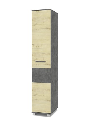 Однодверный шкаф В-11, Камень темный/Ирландский дуб в Элисте - изображение