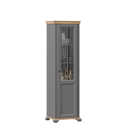 Шкаф в гостинную правый Амели (Оникс серый) ЛД 642.930 в Элисте - изображение