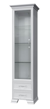 Шкаф-витрина Грация ШР-1, белый, 1 стекло, 420 в Элисте - изображение