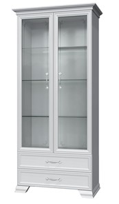 Шкаф-витрина Грация ШР-2, белый, 2 стекла в Элисте