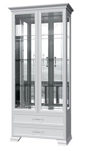 Шкаф-витрина Грация ШР-2, белый, 4 стекла в Элисте