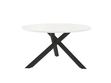 Круглый стол КРОНИД Триада-15Д, черный/белый в Элисте