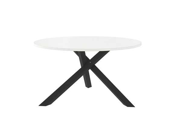 Круглый стол Триада-15Д, черный/белый в Элисте - изображение