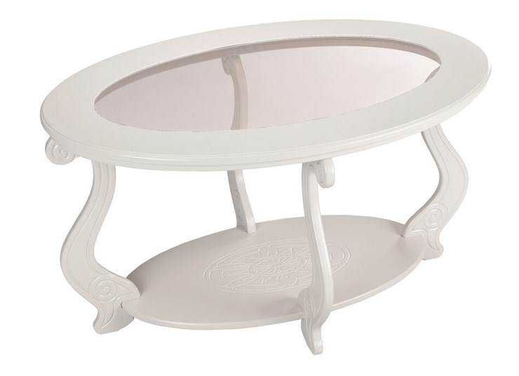 Овальный столик Виват С, цвет Молочный дуб в Элисте - изображение 1
