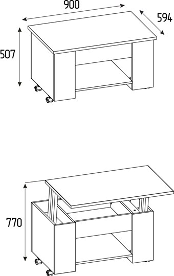Стол трансформер Леон 219 в Элисте - изображение 1