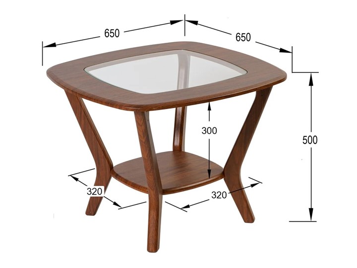 Круглый столик Мельбурн, орех в Элисте - изображение 3