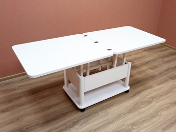 Складной стол-трансформер Дебют-3, белый/белый в Элисте - предосмотр 5