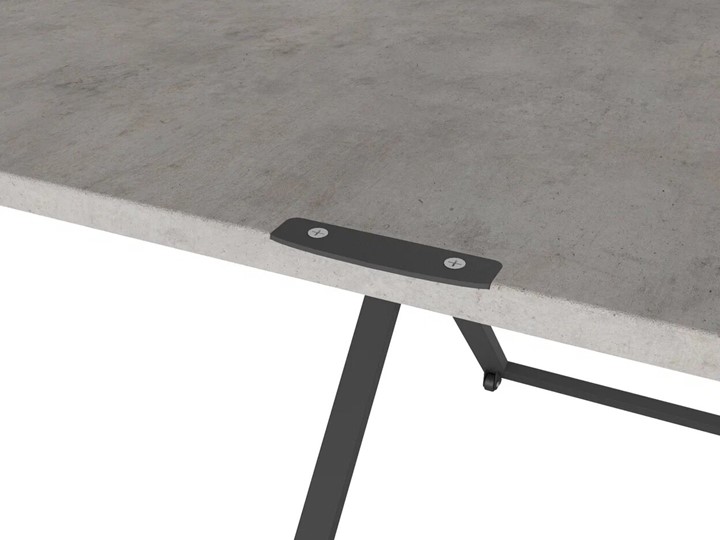 Журнальный стол-трансформер Генри, бетон чикаго/чёрный в Элисте - изображение 4