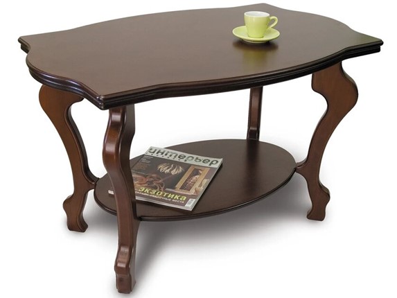 Журнальный стол Берже 1 (темно-коричневый) в Элисте - изображение