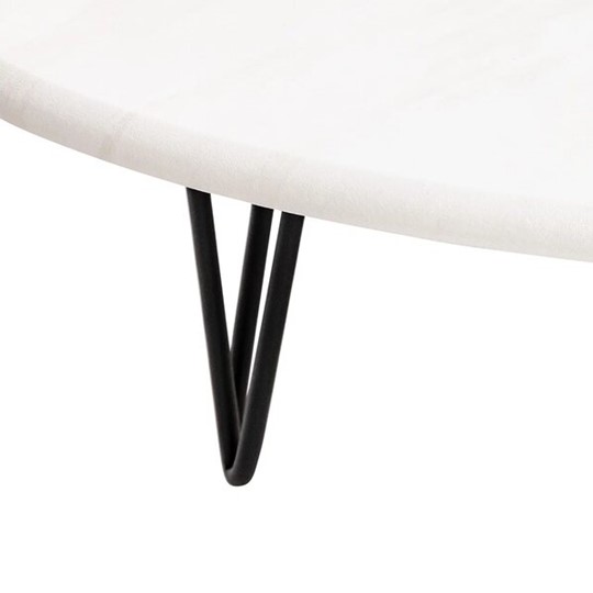 Журнальный стол Дадли (Черный/Белый бетон) в Элисте - изображение 5