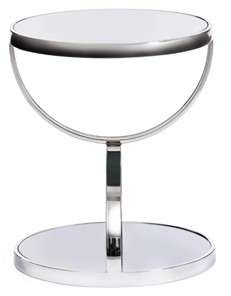 Столик GROTTO (mod. 9157) металл/дымчатое стекло, 42х42х50, хром в Элисте - предосмотр 1