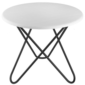 Круглый столик BeautyStyle-20 (белый/черный) в Элисте