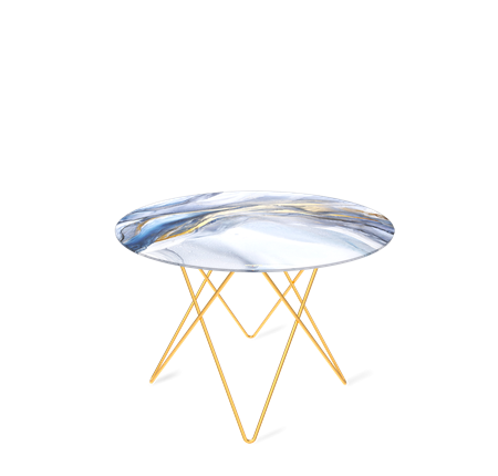 Круглый столик SHT-TU37 / SHT-TT32 60 стекло/МДФ (млечный путь/золото) в Элисте - изображение