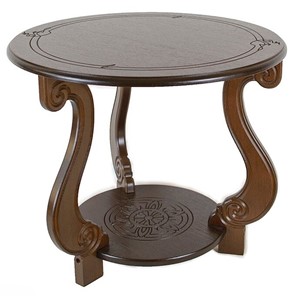 Круглый столик Грация М (Темно-коричневый) в Элисте
