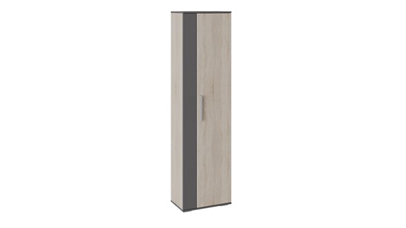 Распашной шкаф Нуар (Фон серый/Дуб сонома) в Элисте - изображение