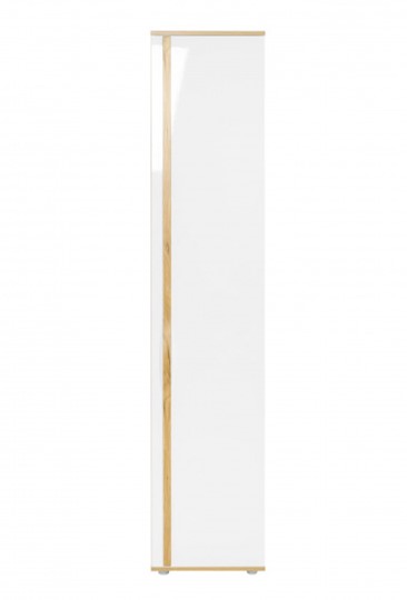 Шкаф однодверный Марта-2 ЛД 136.010, Дуб золотой/Белый глянец в Элисте - изображение 1